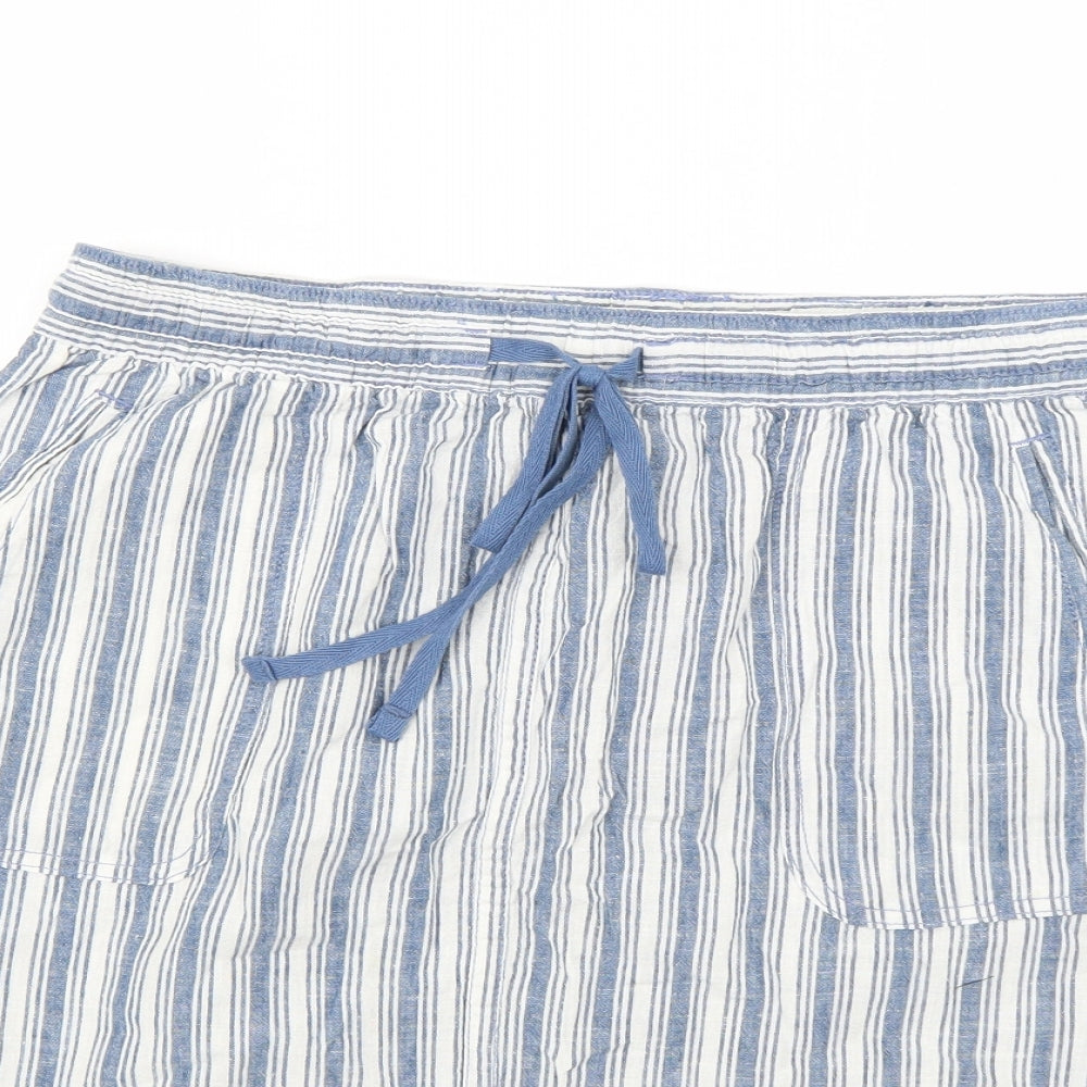 Papaya Womens Multicoloured Striped  Mini Skirt Size 14