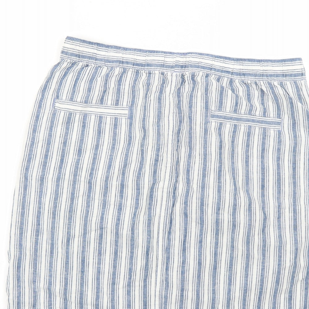 Papaya Womens Multicoloured Striped  Mini Skirt Size 14