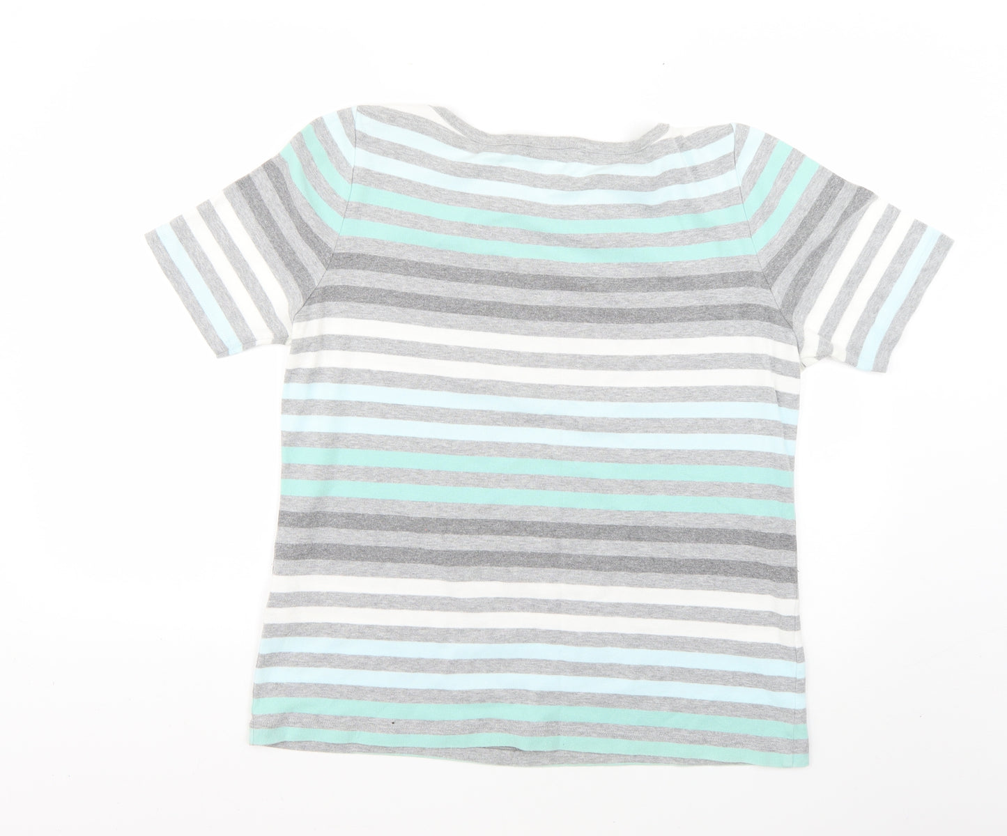 Betty Barclay Womens Multicoloured Striped  Basic T-Shirt Size 18