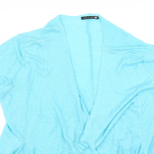 vizaviz Womens Blue   Cardigan Jumper Size 16