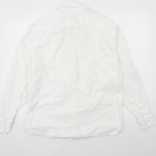 NEXT Mens White    Button-Up Size L