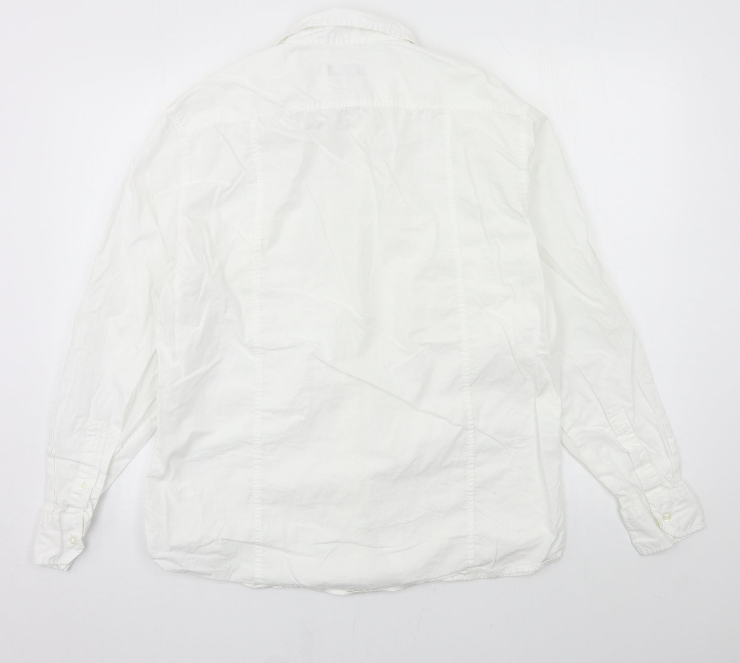 NEXT Mens White    Button-Up Size L