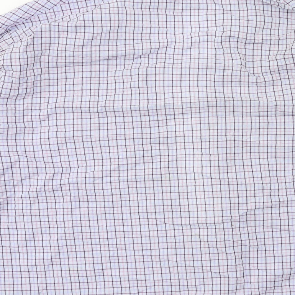 Marks and Spencer Womens Blue Plaid  Top Pyjama Top Size L