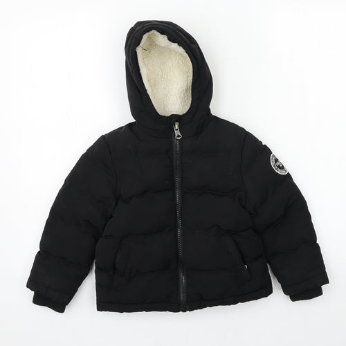 SoulCal&Co Boys Black   Puffer Jacket Jacket Size 3-4 Years