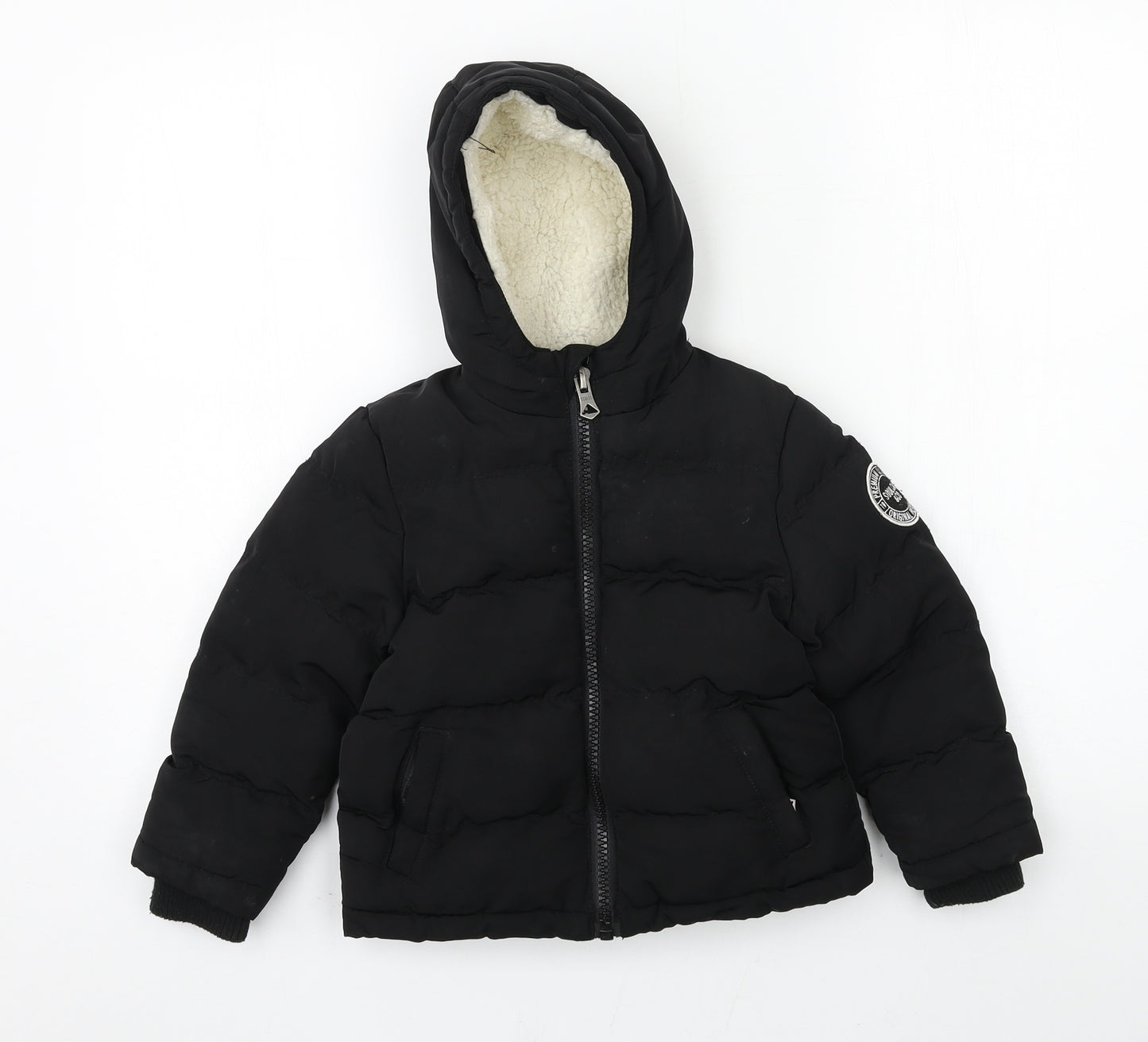 SoulCal&Co Boys Black   Puffer Jacket Jacket Size 3-4 Years