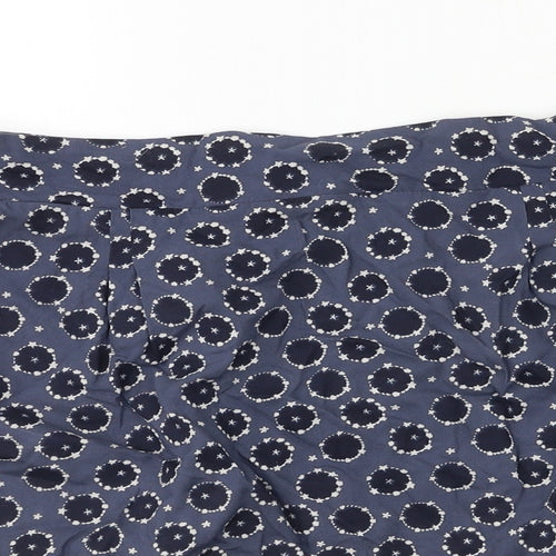 White Stuff Womens Blue Polka Dot  A-Line Skirt Size 12