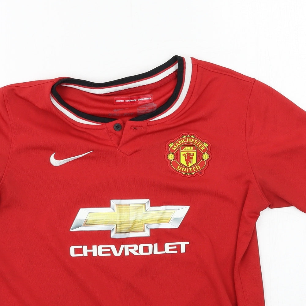 Nike Boys Red  Jersey Basic T-Shirt Size L