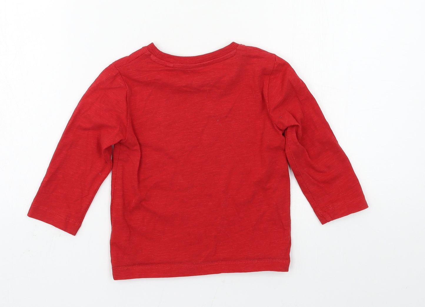 NEXT Boys Red  Jersey Basic T-Shirt Size 12-18 Months