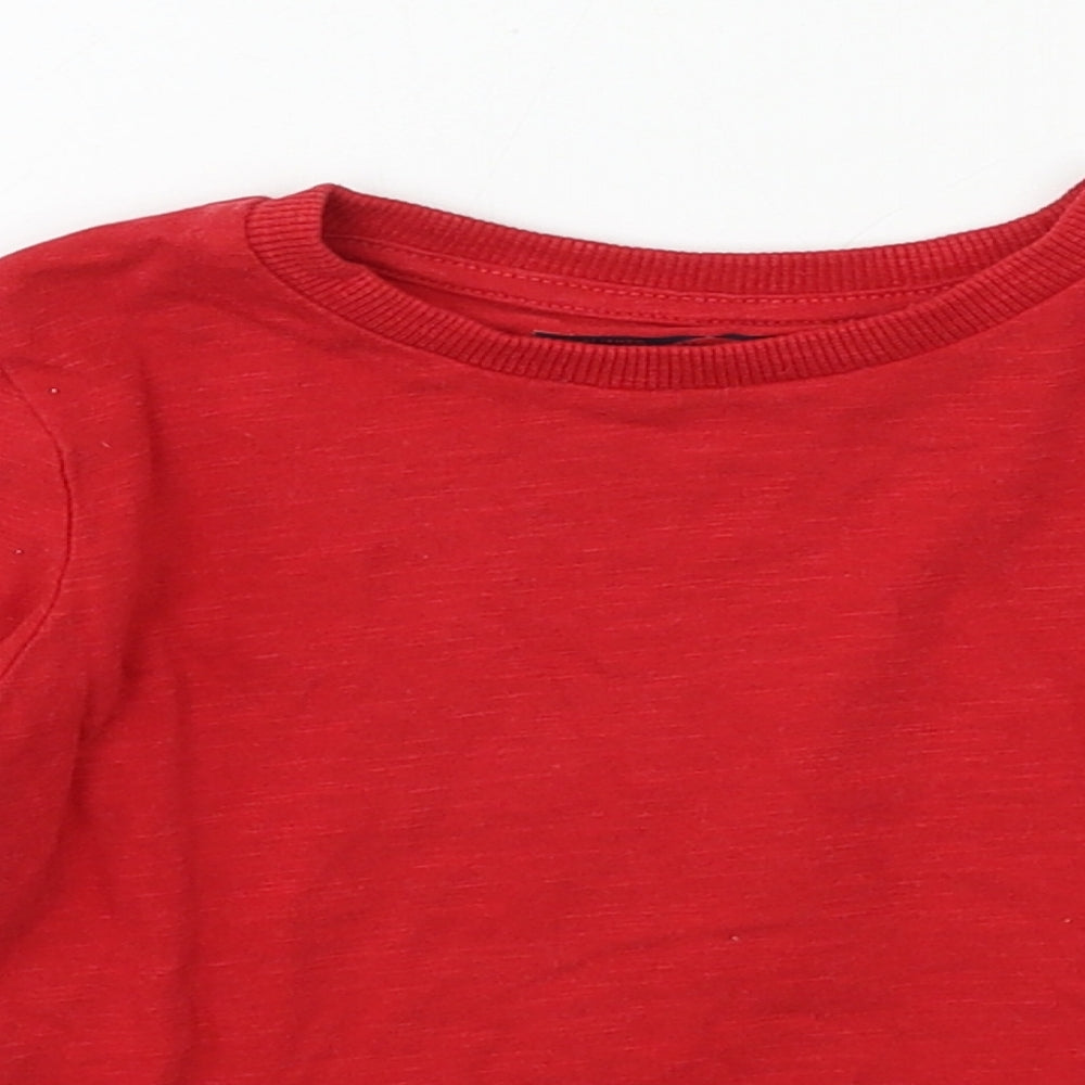 NEXT Boys Red  Jersey Basic T-Shirt Size 12-18 Months