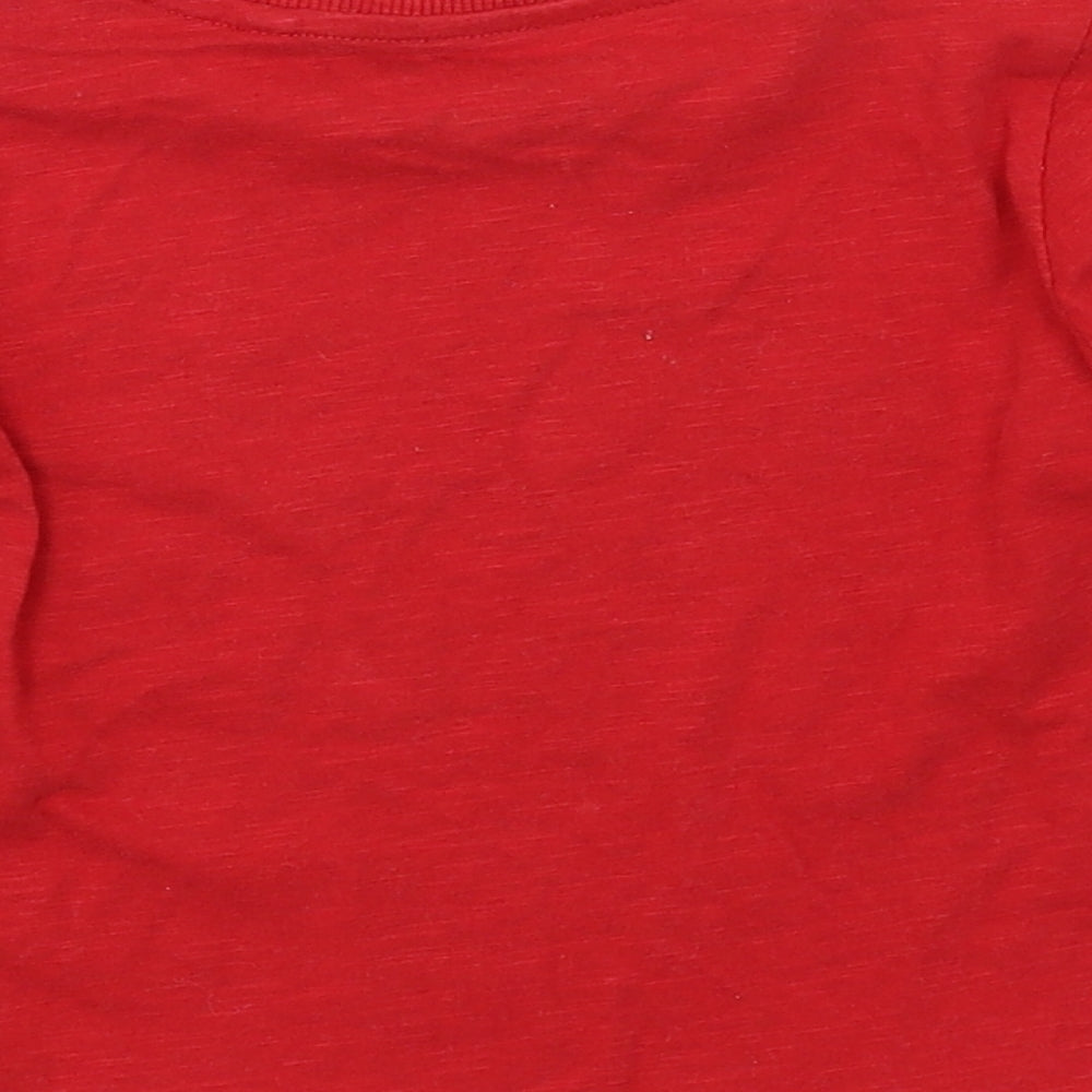 NEXT Boys Red  Jersey Basic T-Shirt Size 12-18 Months