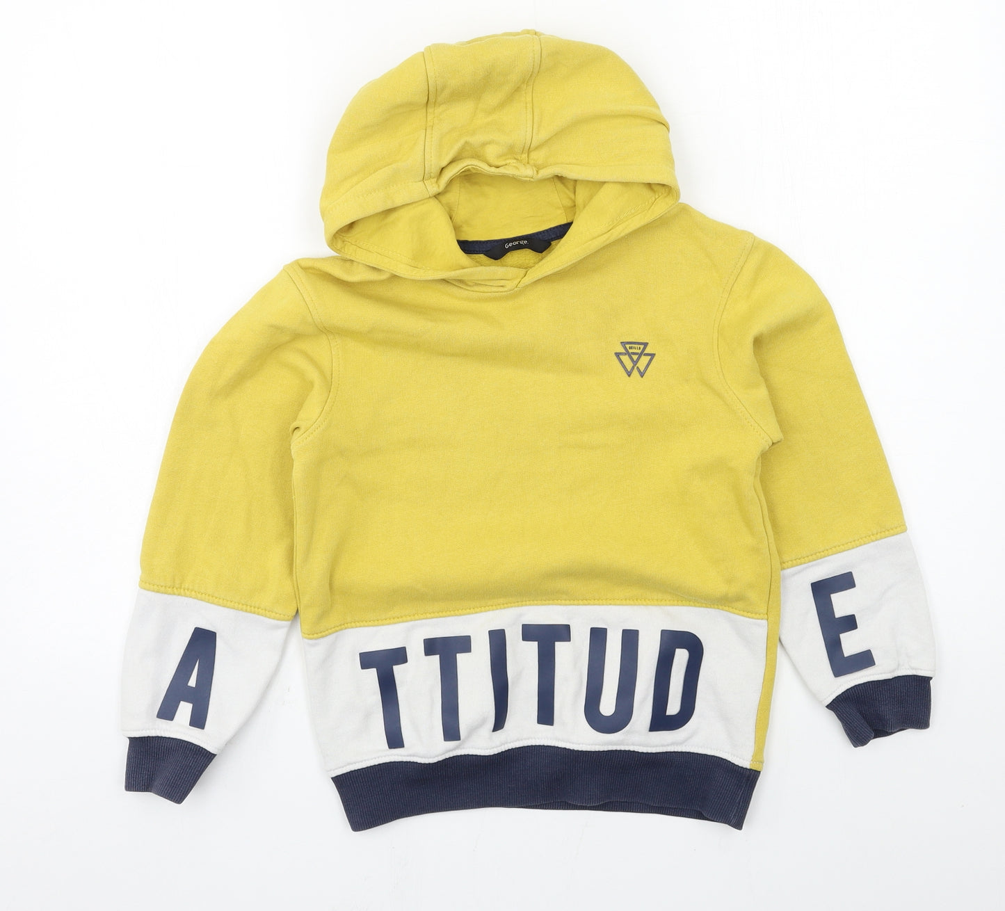 George Boys Multicoloured Geometric Jersey Pullover Hoodie Size 8-9 Years  - Attitude