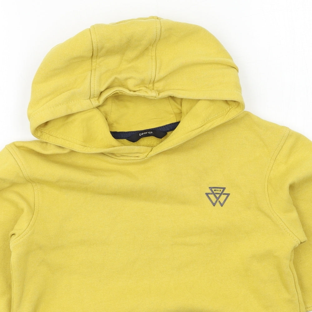George Boys Multicoloured Geometric Jersey Pullover Hoodie Size 8-9 Years  - Attitude