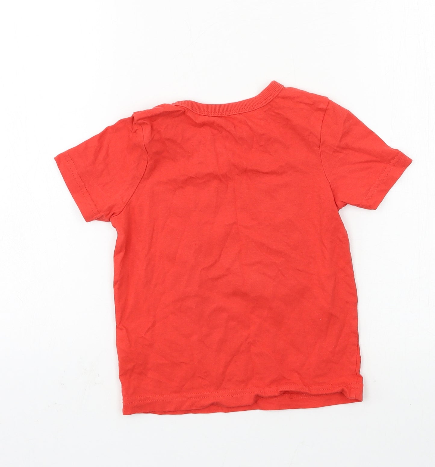 George Boys Red  Jersey Basic T-Shirt Size 2-3 Years  - Birthday Boy