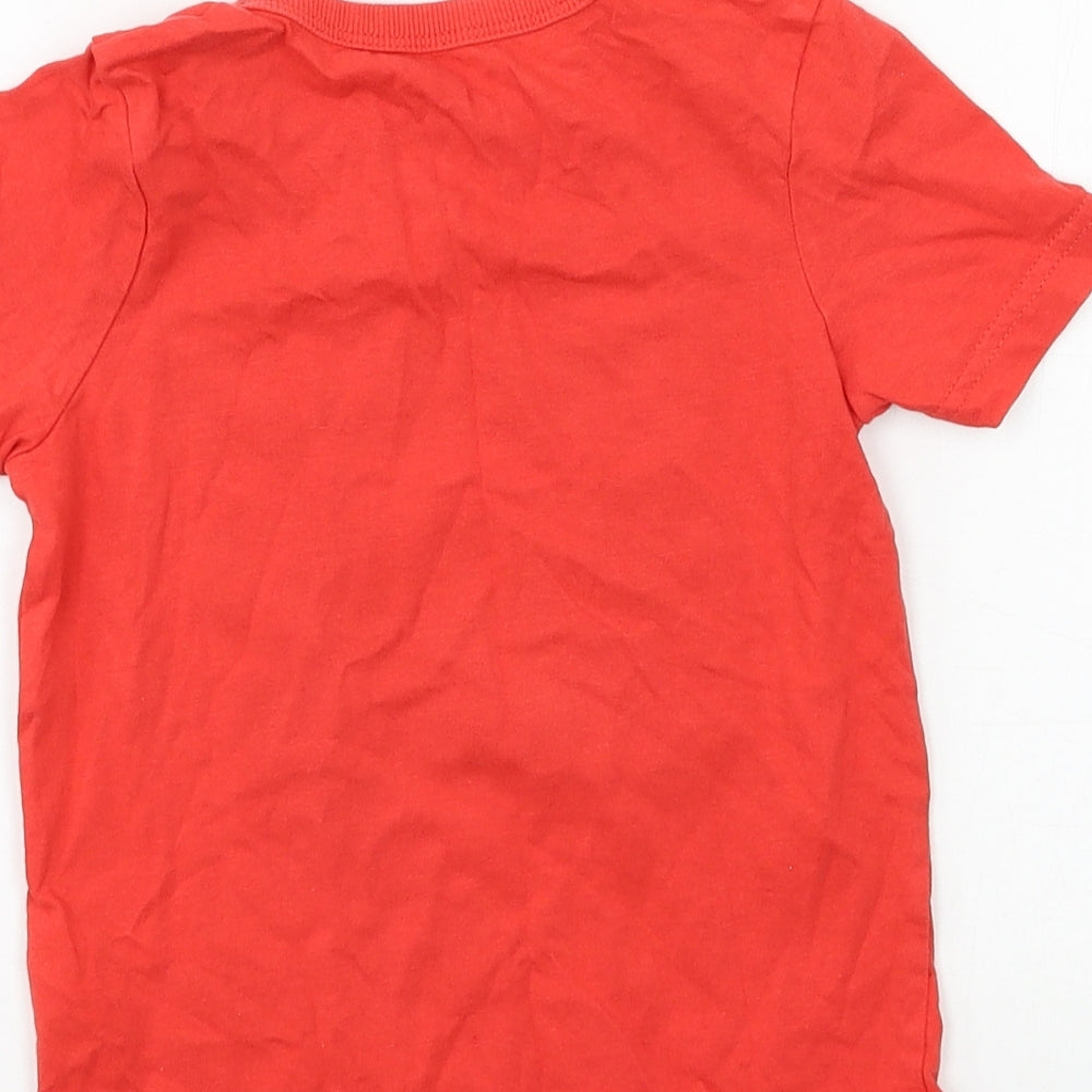 George Boys Red  Jersey Basic T-Shirt Size 2-3 Years  - Birthday Boy
