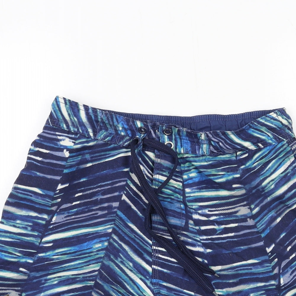 TU Mens Blue Striped  Bermuda Shorts Size S