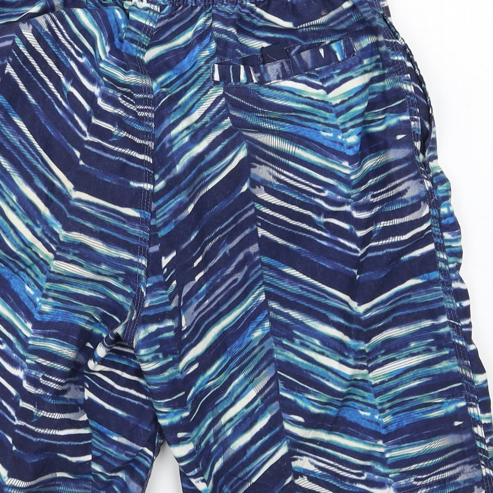 TU Mens Blue Striped  Bermuda Shorts Size S