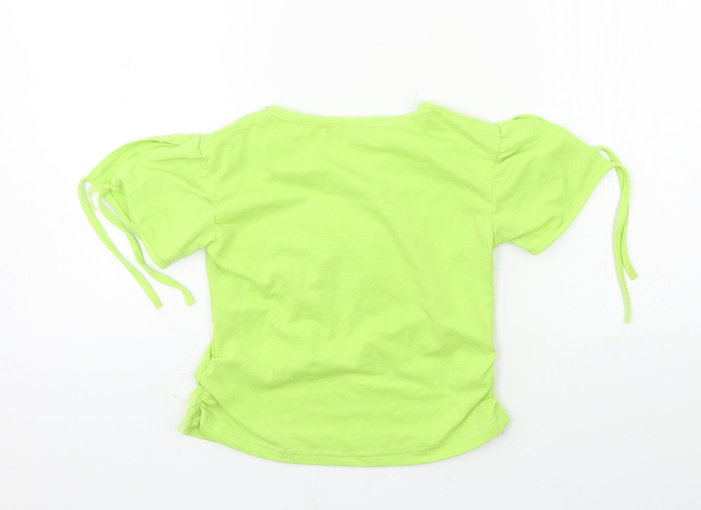 Hong Girls Green  Jersey Basic T-Shirt Size 8 Years  - hearts