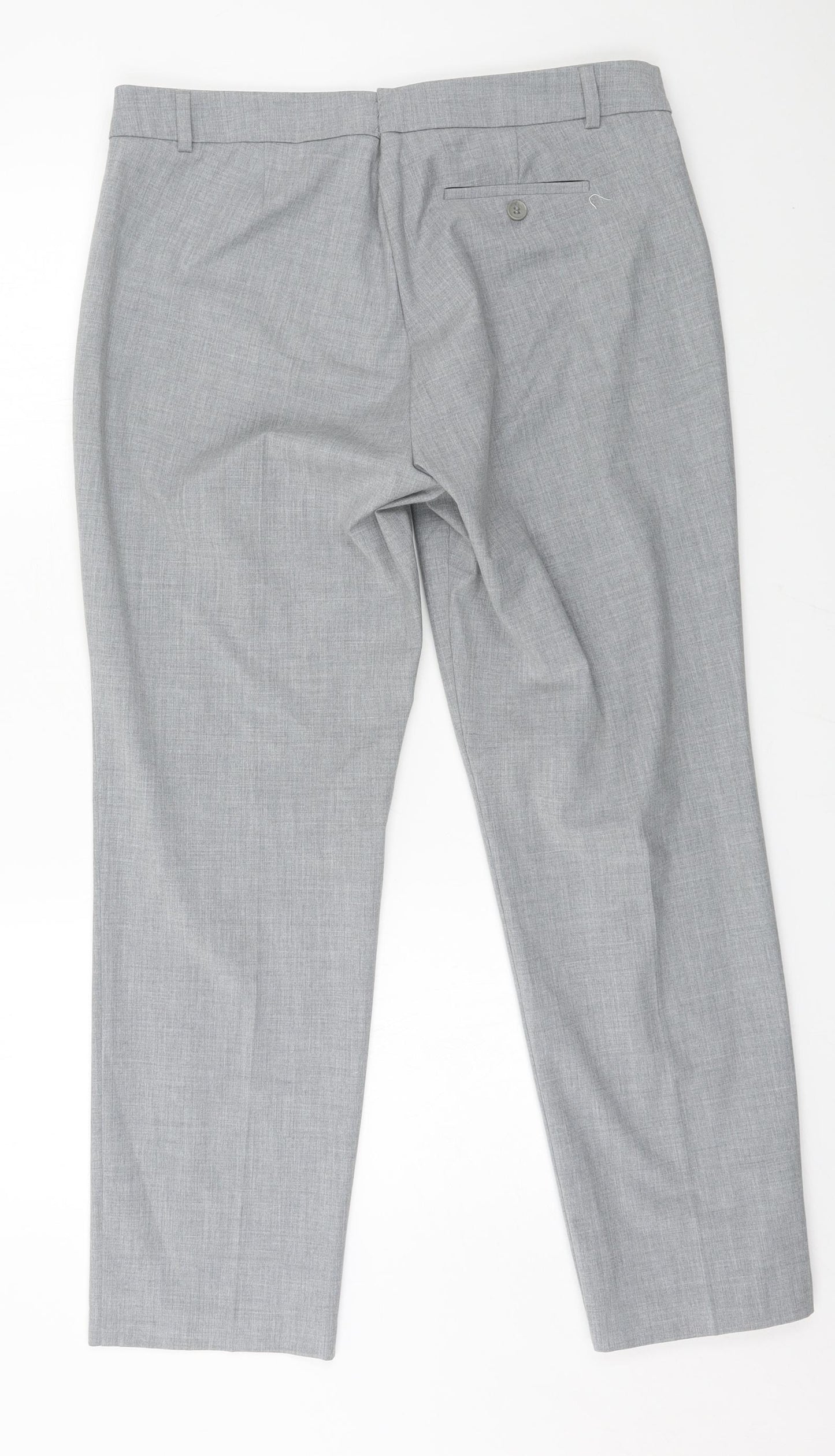 Marks and Spencer Womens Grey   Trousers  Size 14 L27 in
