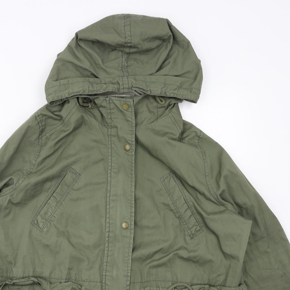Papaya Womens Green   Parka Coat Size 20