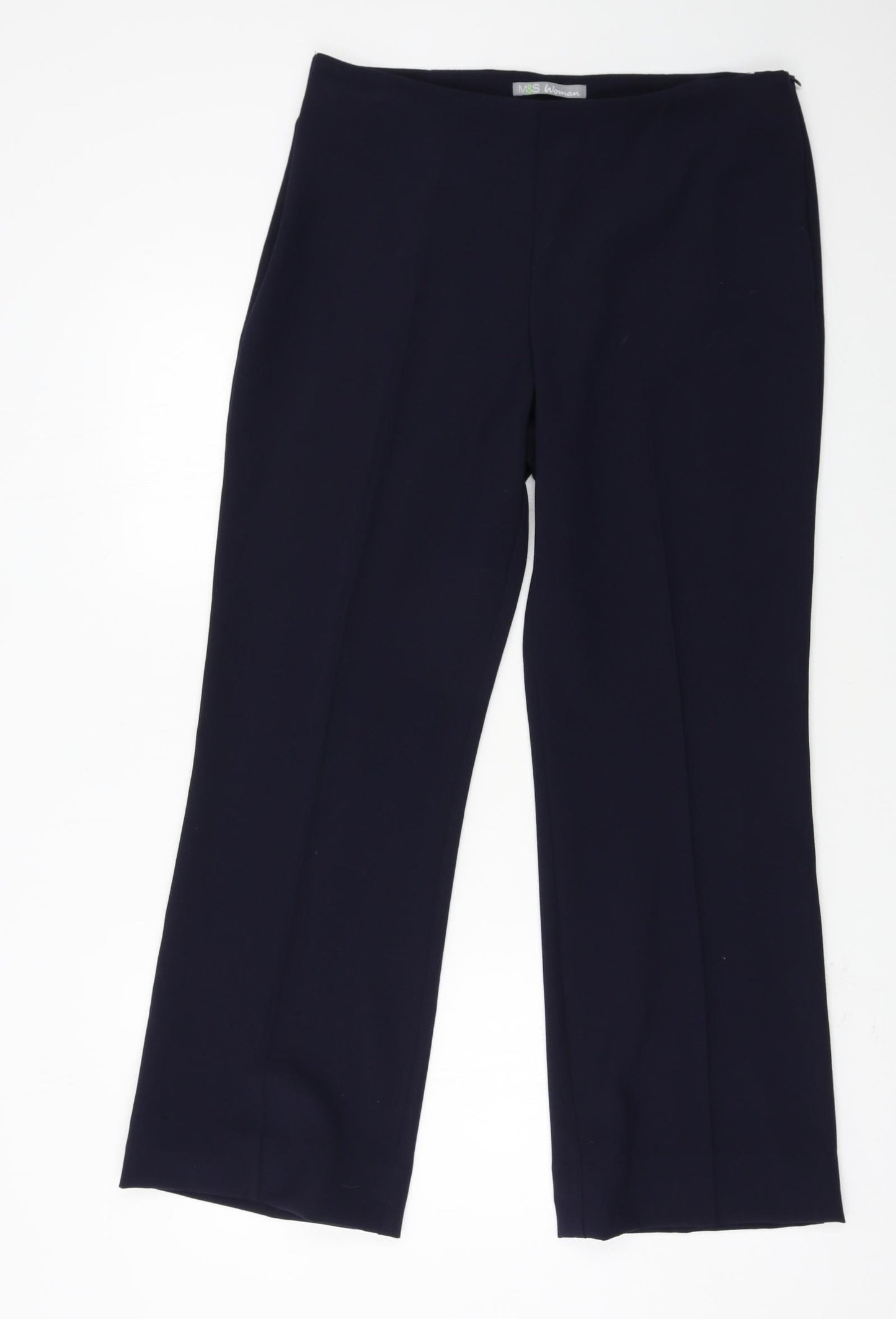 Marks and Spencer Womens Blue   Trousers  Size 14 L27 in