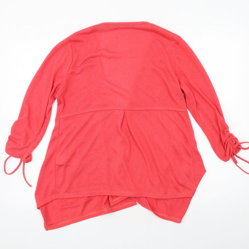 Per Una Womens Pink  Knit Cardigan Jumper Size 10
