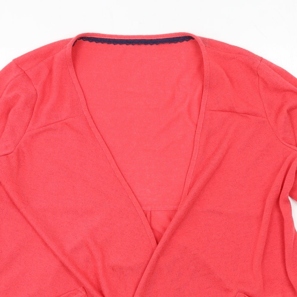 Per Una Womens Pink  Knit Cardigan Jumper Size 10
