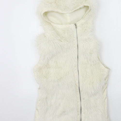 VILA Womens Ivory   Gilet Jacket Size M