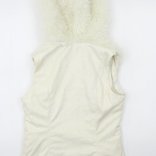 VILA Womens Ivory   Gilet Jacket Size M