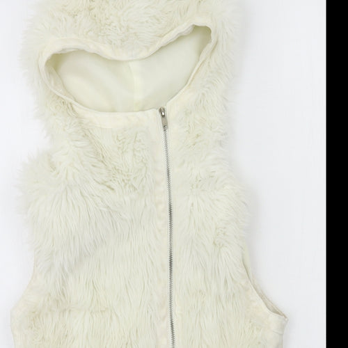 VILA Womens Ivory   Gilet Jacket Size M
