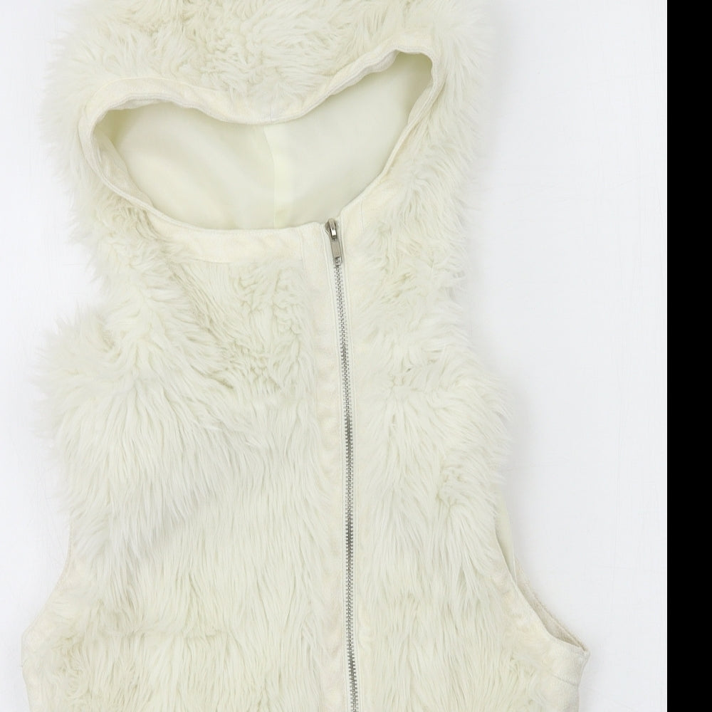 VILA Womens Ivory   Gilet Jacket Size M