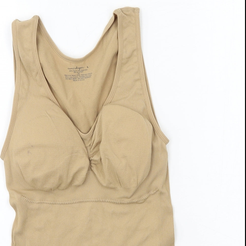 Camishapes Womens Beige   Basic Tank Size L