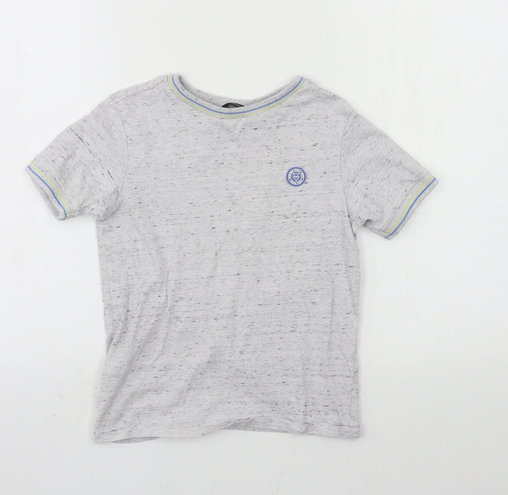 George Boys Grey  Jersey Basic T-Shirt Size 6-7 Years
