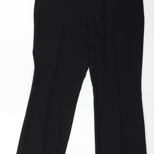 Marks and Spencer Womens Black   Trousers  Size 14 L28 in