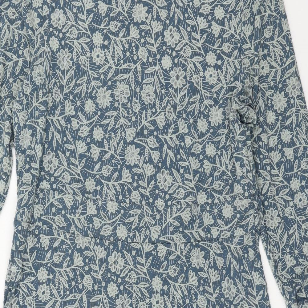 Seasalt Womens Blue Floral Jersey Shift  Size 14