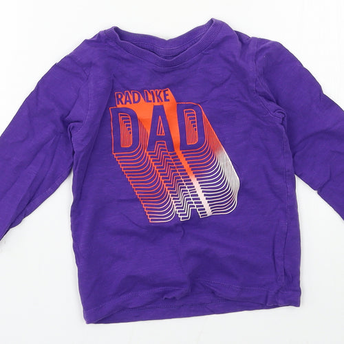NEXT Girls Purple  Jersey Basic T-Shirt Size 12-18 Months  - Rad Like Dad