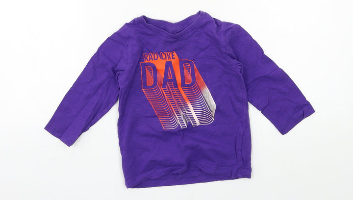 NEXT Girls Purple  Jersey Basic T-Shirt Size 12-18 Months  - Rad Like Dad
