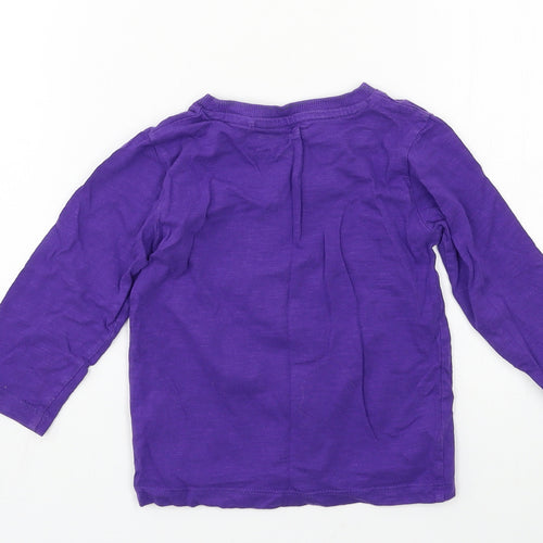 NEXT Girls Purple  Jersey Basic T-Shirt Size 12-18 Months  - Rad Like Dad