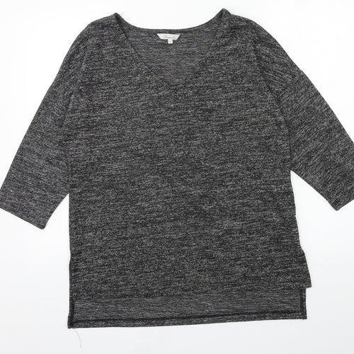 Peacocks Womens Grey  Jersey Pullover Sweatshirt Size 12