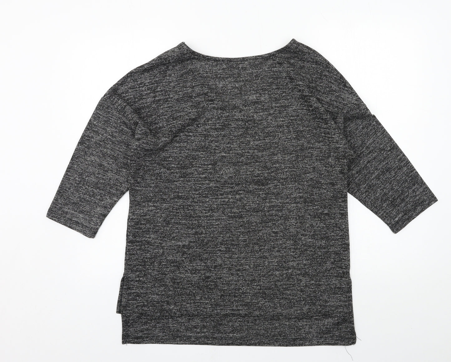 Peacocks Womens Grey  Jersey Pullover Sweatshirt Size 12