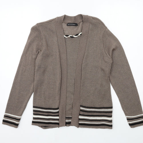 Just Elegance  Womens Brown Striped Knit Pullover Jumper Size S