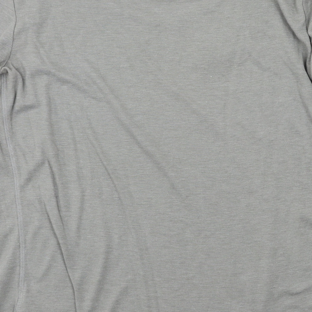Marks and Spencer Womens Grey  Jersey Basic T-Shirt Size 12