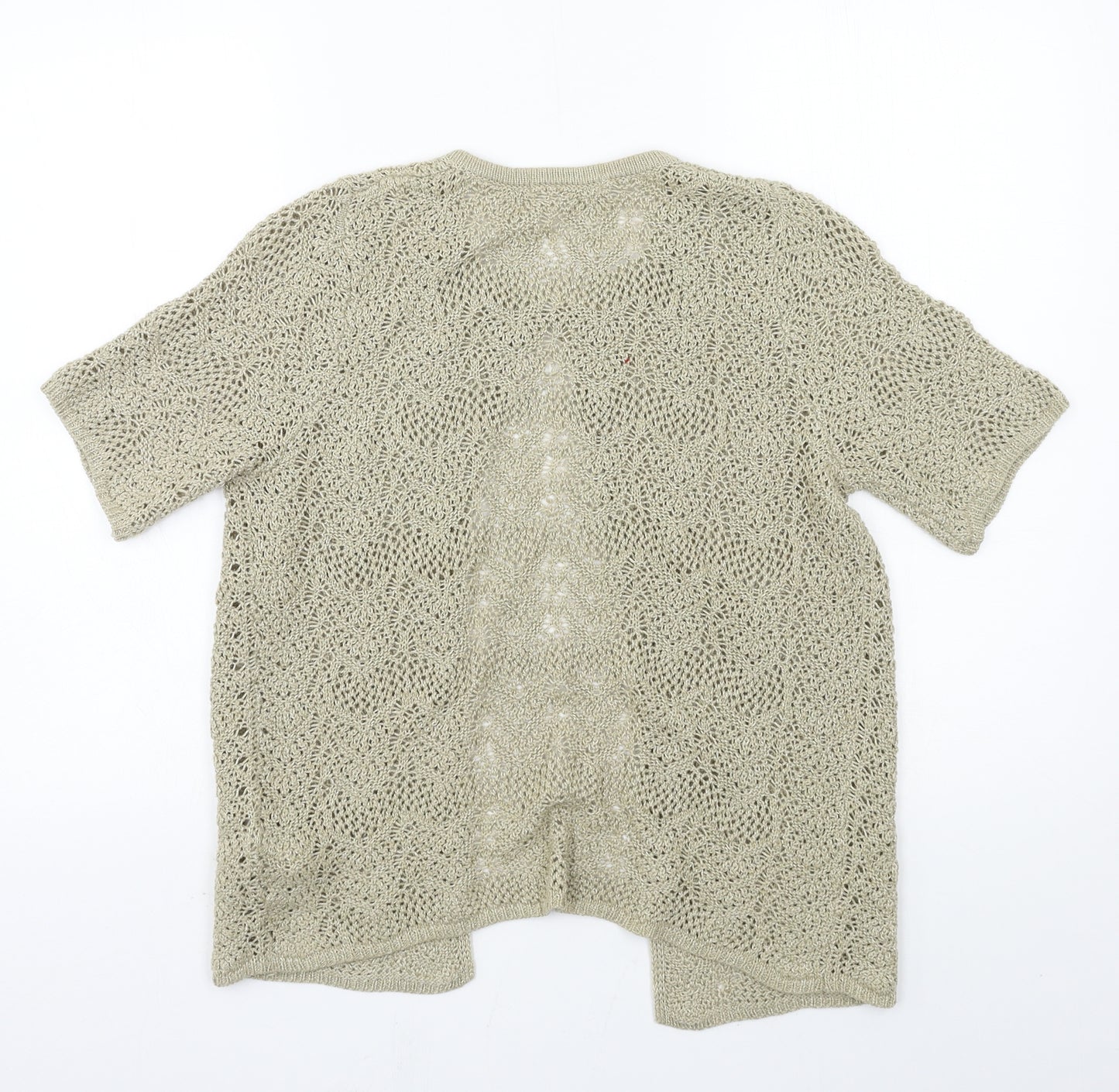 Marks and Spencer Womens Brown  Knit Cardigan Jumper Size 10