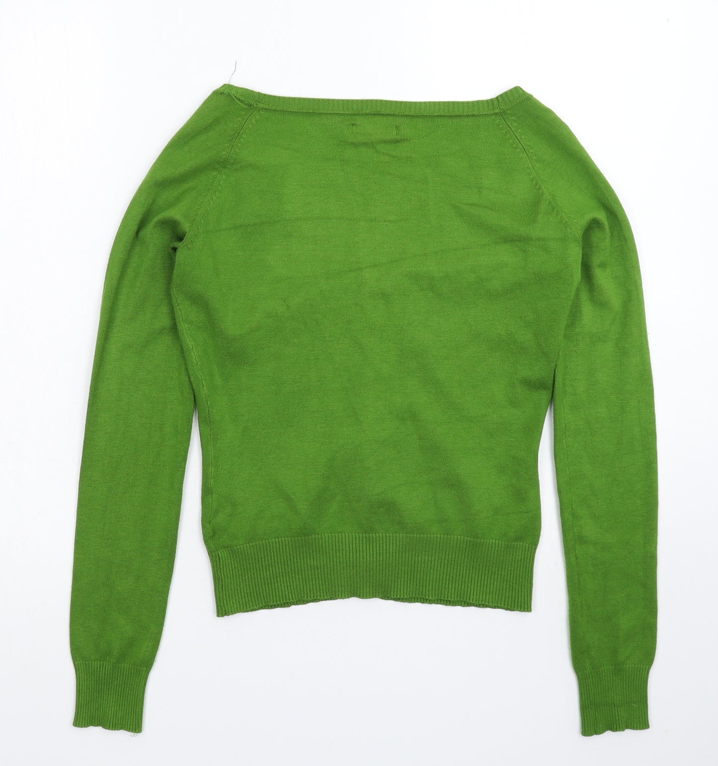 Mohito Womens Green  Knit Cardigan Jumper Size S