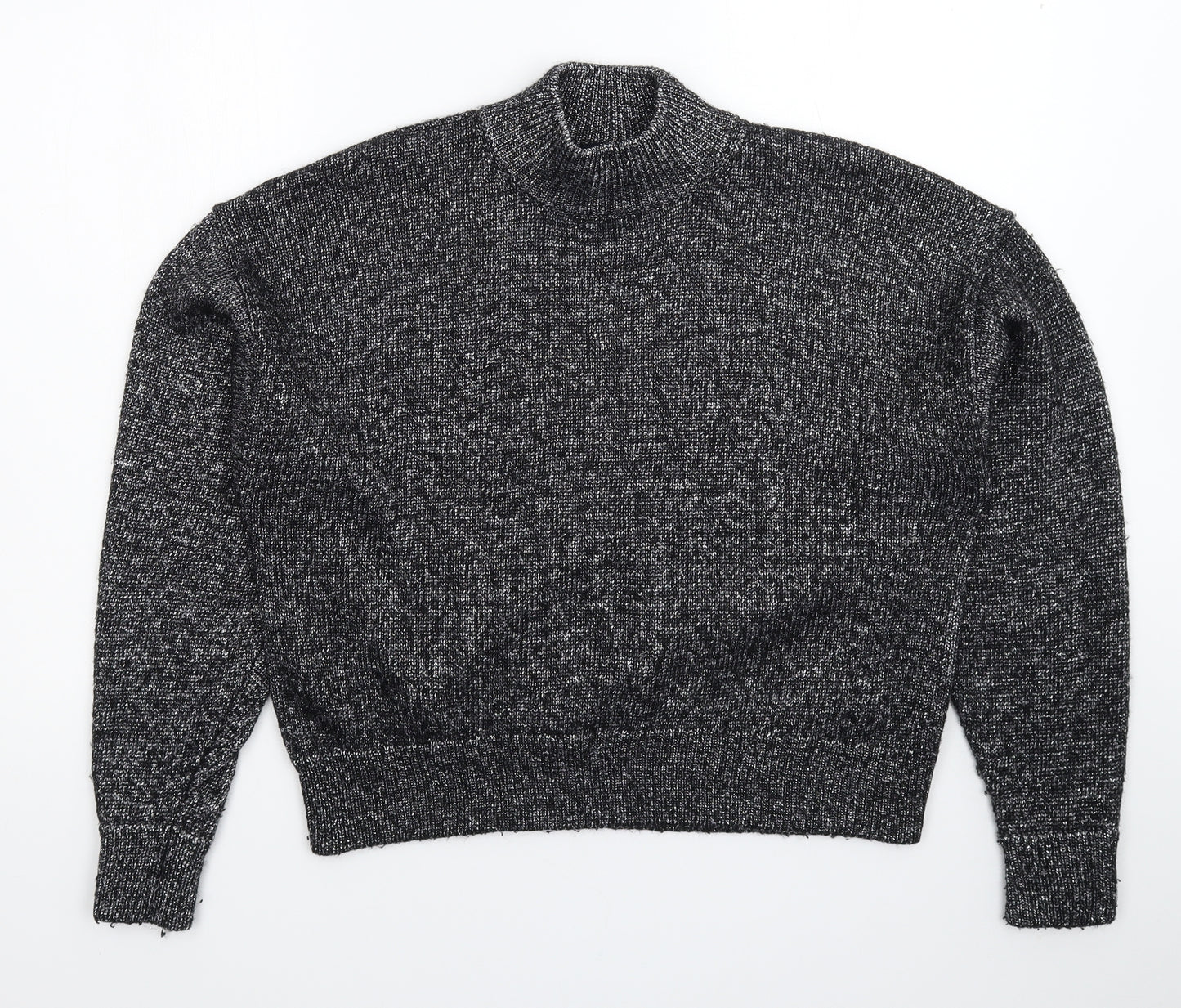 Zara Womens Silver  Knit Pullover Jumper Size M