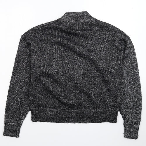 Zara Womens Silver  Knit Pullover Jumper Size M