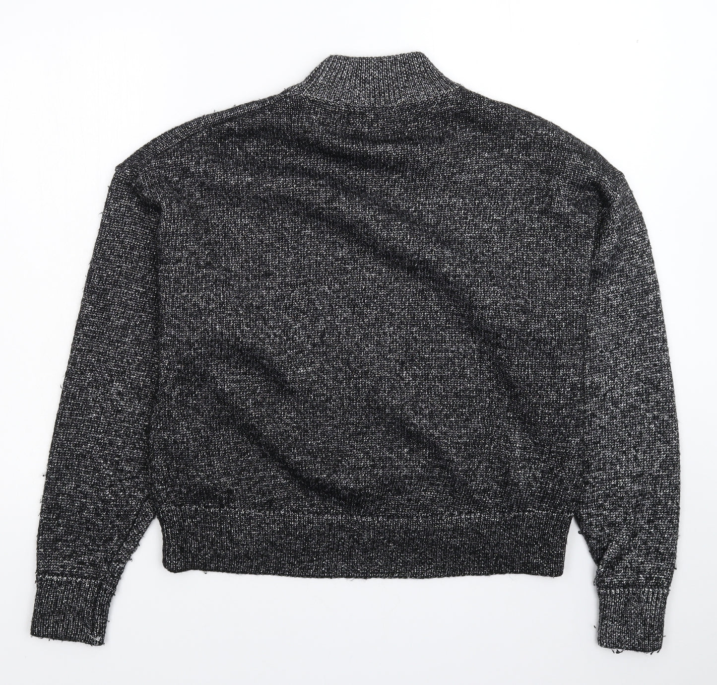 Zara Womens Silver  Knit Pullover Jumper Size M