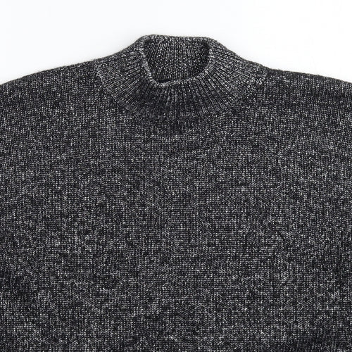 Zara Womens Silver  Knit Pullover Jumper Size M