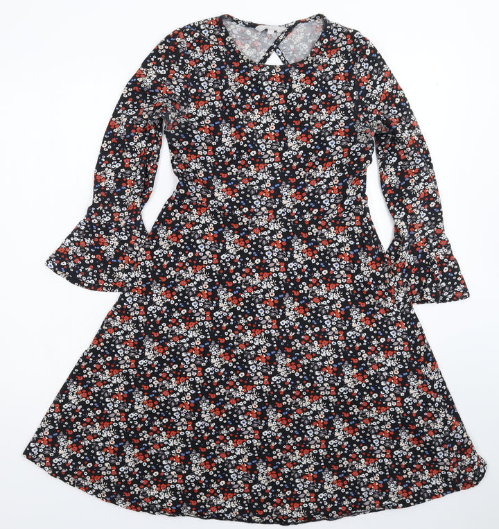 Red Herring Womens Multicoloured Floral  Fit & Flare  Size 10