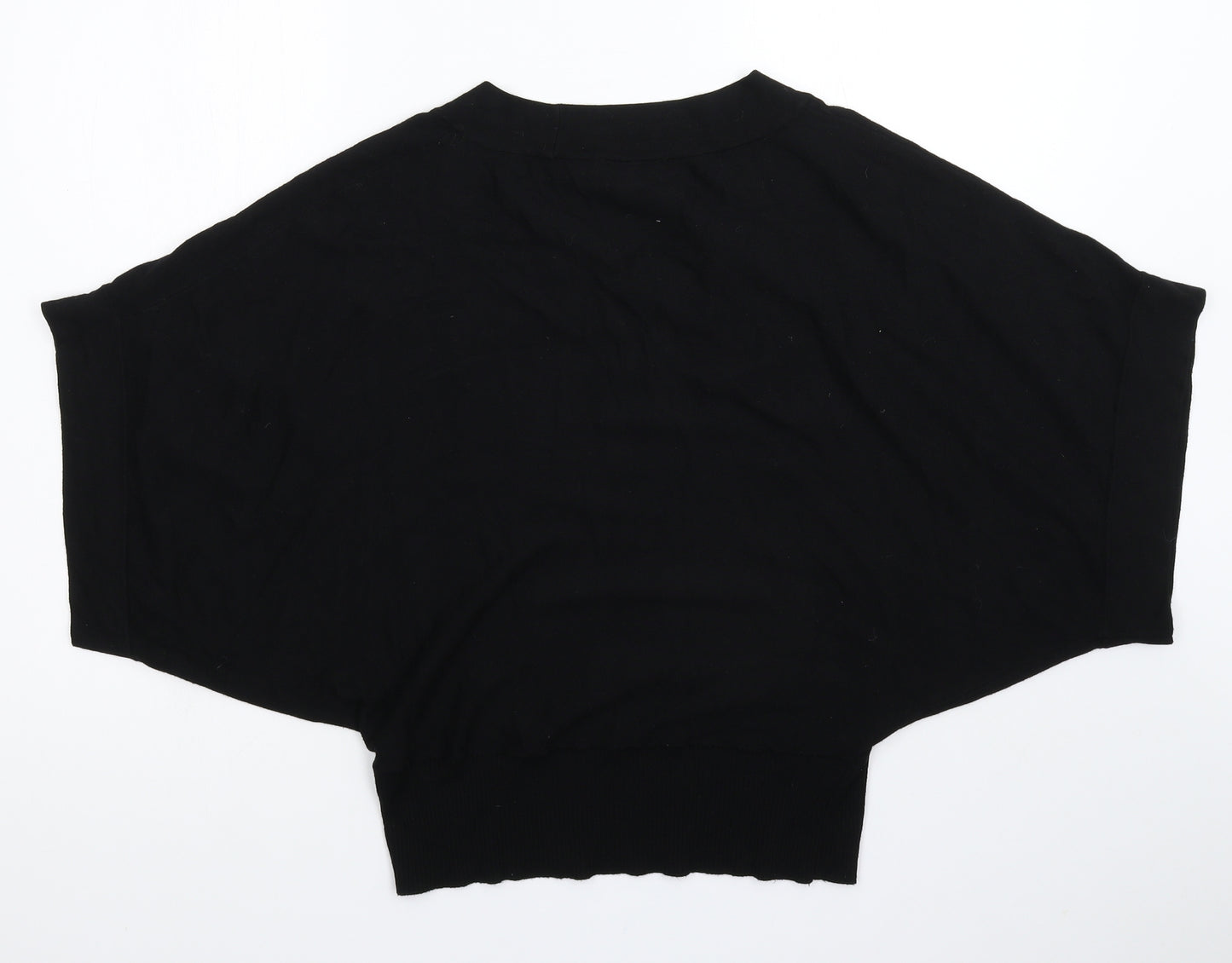 Topshop Womens Black  Knit Pullover Jumper Size 12