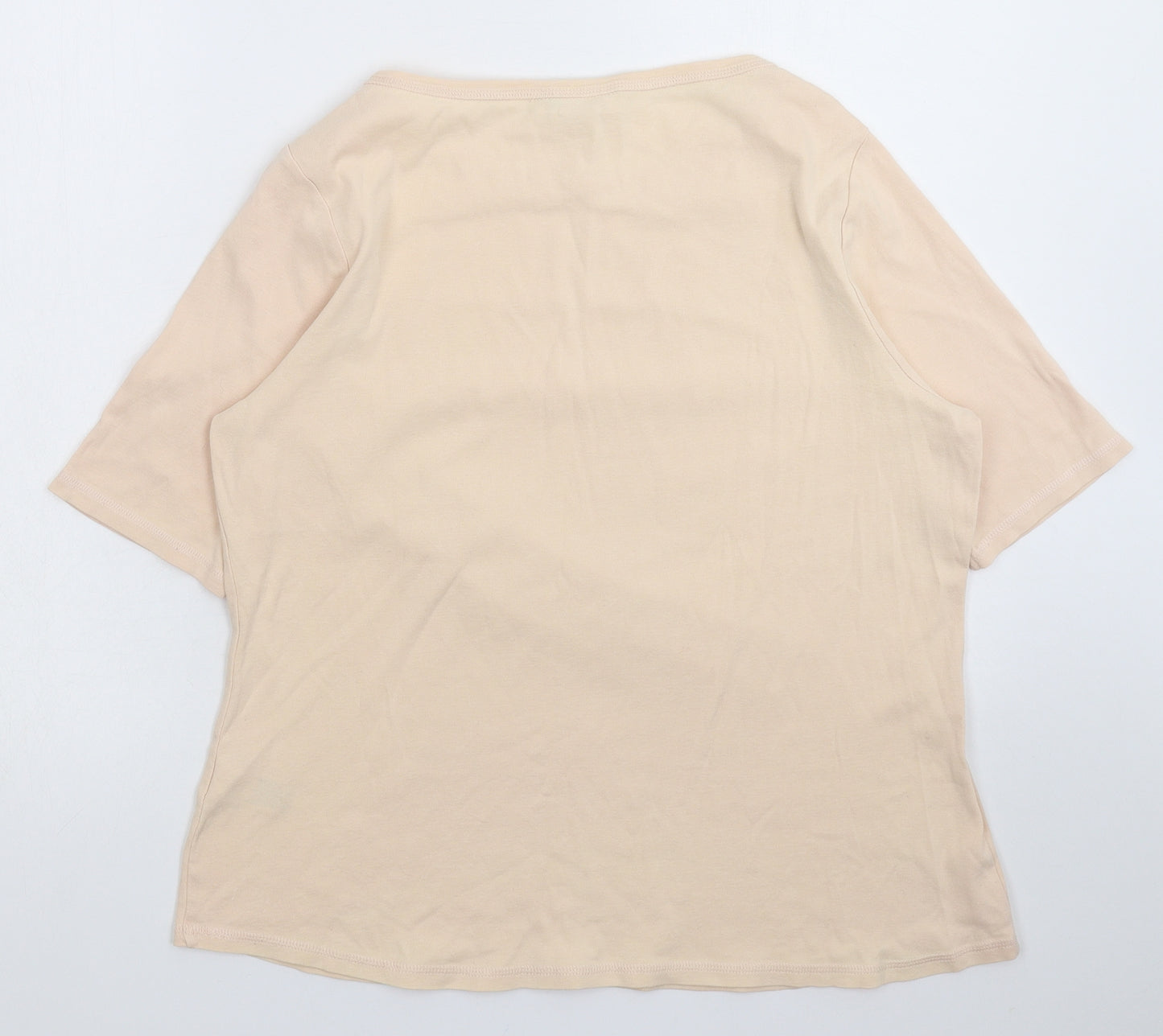 Marks and Spencer Womens Pink   Basic T-Shirt Size 18